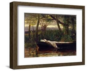 The Lady of Shalott, 1862-Walter Crane-Framed Giclee Print