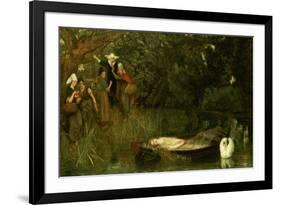 The Lady of Shalott, 1873-Arthur Hughes-Framed Giclee Print