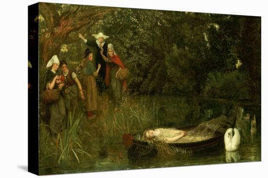 The Lady of Shalott, 1873-Arthur Hughes-Stretched Canvas