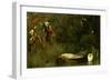 The Lady of Shalott, 1873-Arthur Hughes-Framed Giclee Print