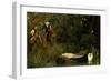 The Lady of Shalott, 1873-Arthur Hughes-Framed Giclee Print