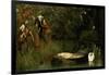 The Lady of Shalott, 1873-Arthur Hughes-Framed Giclee Print