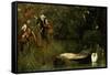 The Lady of Shalott, 1873-Arthur Hughes-Framed Stretched Canvas
