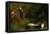 The Lady of Shalott, 1873-Arthur Hughes-Framed Stretched Canvas