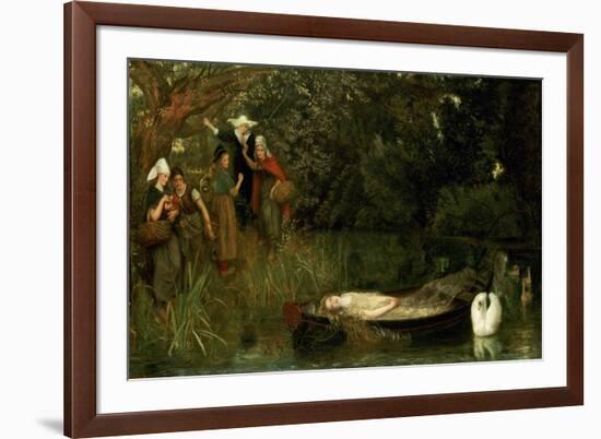 The Lady of Shalott, 1873-Arthur Hughes-Framed Giclee Print