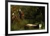 The Lady of Shalott, 1873-Arthur Hughes-Framed Giclee Print