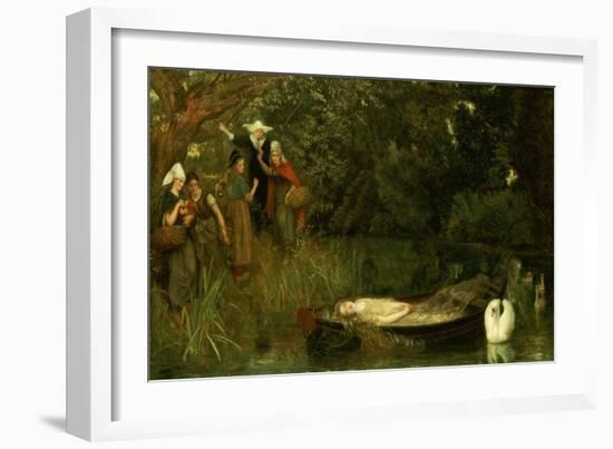 The Lady of Shalott, 1873-Arthur Hughes-Framed Giclee Print