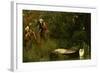 The Lady of Shalott, 1873-Arthur Hughes-Framed Giclee Print