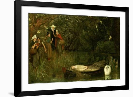 The Lady of Shalott, 1873-Arthur Hughes-Framed Giclee Print