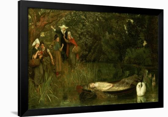 The Lady of Shalott, 1873-Arthur Hughes-Framed Giclee Print