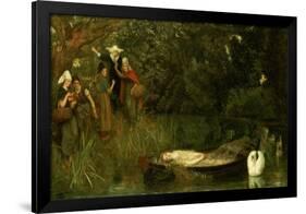 The Lady of Shalott, 1873-Arthur Hughes-Framed Giclee Print