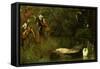 The Lady of Shalott, 1873-Arthur Hughes-Framed Stretched Canvas