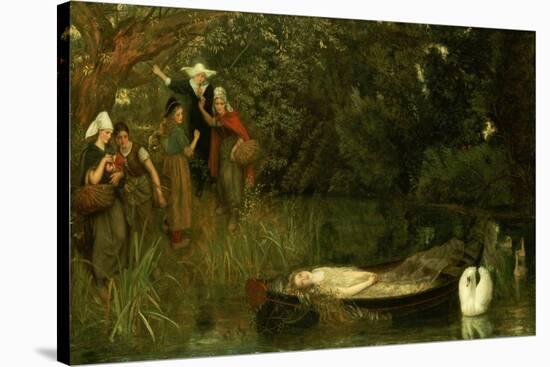 The Lady of Shalott, 1873-Arthur Hughes-Stretched Canvas