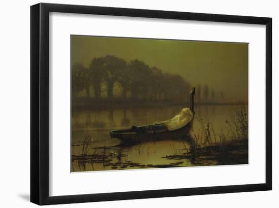 The Lady of Shalott, 1875-John Atkinson Grimshaw-Framed Premium Giclee Print