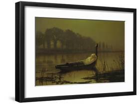 The Lady of Shalott, 1875-John Atkinson Grimshaw-Framed Premium Giclee Print