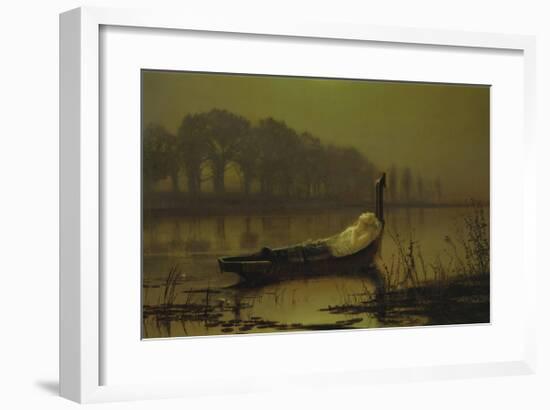 The Lady of Shalott, 1875-John Atkinson Grimshaw-Framed Premium Giclee Print