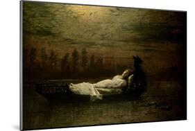 The Lady of Shalott, 1878-John Atkinson Grimshaw-Mounted Giclee Print