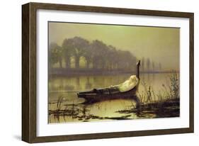 The Lady of Shalott', c.1875-John Atkinson Grimshaw-Framed Giclee Print