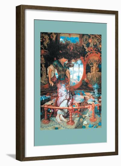 The Lady of Shalott-William Holman Hunt-Framed Art Print