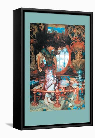 The Lady of Shalott-William Holman Hunt-Framed Stretched Canvas