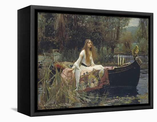 The Lady of Shalott-John William Waterhouse-Framed Stretched Canvas