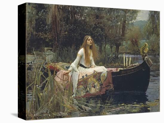 The Lady of Shalott-John William Waterhouse-Stretched Canvas