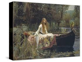 The Lady of Shalott-John William Waterhouse-Stretched Canvas