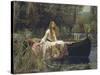 The Lady of Shalott-John William Waterhouse-Stretched Canvas