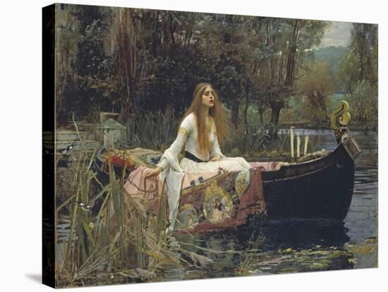 The Lady of Shalott-John William Waterhouse-Stretched Canvas