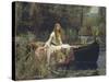 The Lady of Shalott-John William Waterhouse-Stretched Canvas