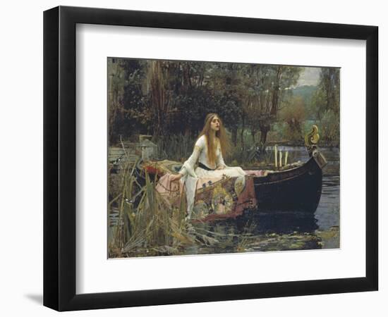 The Lady of Shalott-John William Waterhouse-Framed Premium Giclee Print