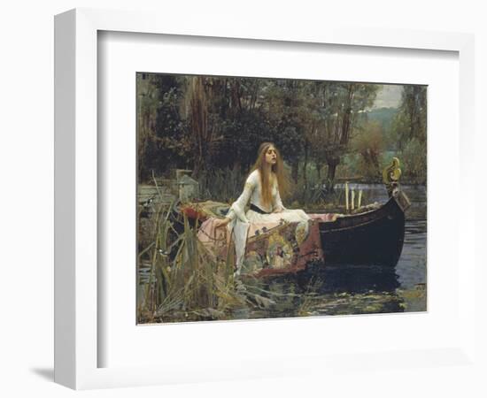 The Lady of Shalott-John William Waterhouse-Framed Premium Giclee Print