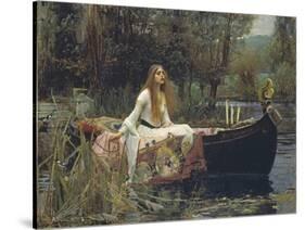 The Lady of Shalott-John William Waterhouse-Stretched Canvas