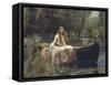 The Lady of Shalott-John William Waterhouse-Framed Stretched Canvas