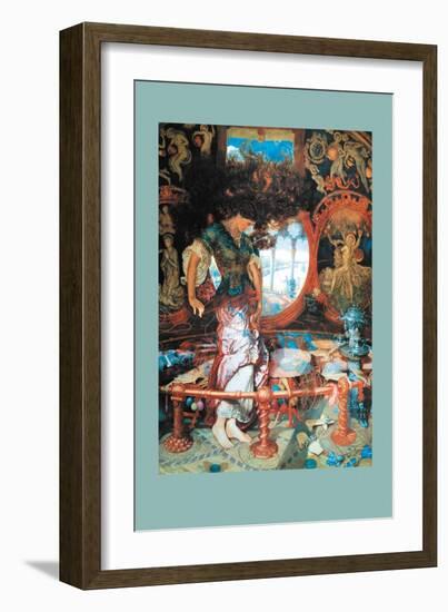 The Lady of Shalott-William Holman Hunt-Framed Art Print