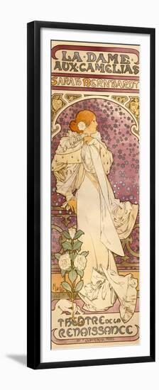 The Lady of the Camellias - Sarah Bernhardt, 1896-Alphonse Mucha-Framed Premium Giclee Print