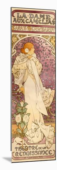 The Lady of the Camellias - Sarah Bernhardt, 1896-Alphonse Mucha-Mounted Premium Giclee Print