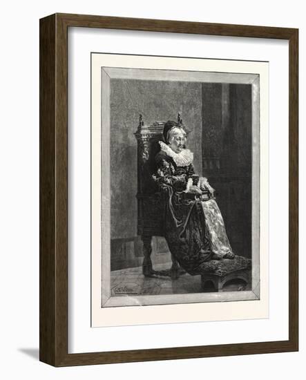 The Lady of the Grange, Picture of T. Walter Wilson in the Dudley Gallery, 1876-null-Framed Giclee Print