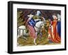 The Lady of the Lake Meeting Guinevere, from "The Story of Lancelot"-null-Framed Giclee Print