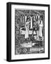 The Lady of the Lake Telleth Arthur of the Sword Excalibur, Illustration from 'Le Morte D'Arthur'-Aubrey Beardsley-Framed Giclee Print