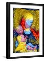 The Lady of the Plastic Bags, 2022, (Digital)-Trygve Skogrand-Framed Giclee Print