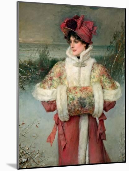 The Lady of the Snows, C.1896-George Henry Boughton-Mounted Premium Giclee Print