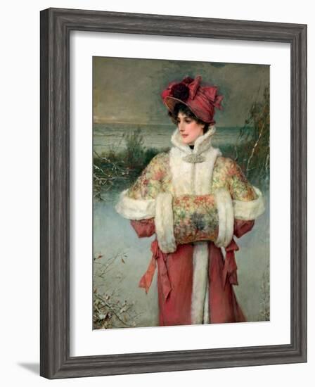 The Lady of the Snows, C.1896-George Henry Boughton-Framed Giclee Print