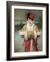 The Lady of the Snows, C.1896-George Henry Boughton-Framed Giclee Print