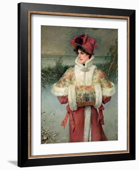 The Lady of the Snows, C.1896-George Henry Boughton-Framed Giclee Print