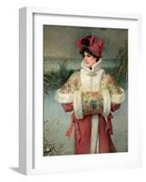 The Lady of the Snows, C.1896-George Henry Boughton-Framed Giclee Print