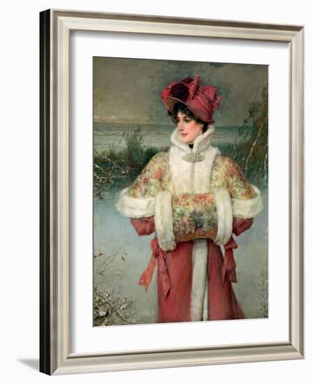 The Lady of the Snows, C.1896-George Henry Boughton-Framed Giclee Print