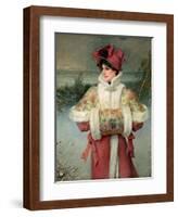 The Lady of the Snows, C.1896-George Henry Boughton-Framed Giclee Print