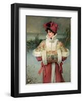 The Lady of the Snows, C.1896-George Henry Boughton-Framed Giclee Print