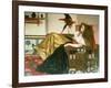 The Lady of the Tootni-Nameh, or the Legend of the Parrot (Oil on Canvas)-Valentine Cameron Prinsep-Framed Giclee Print